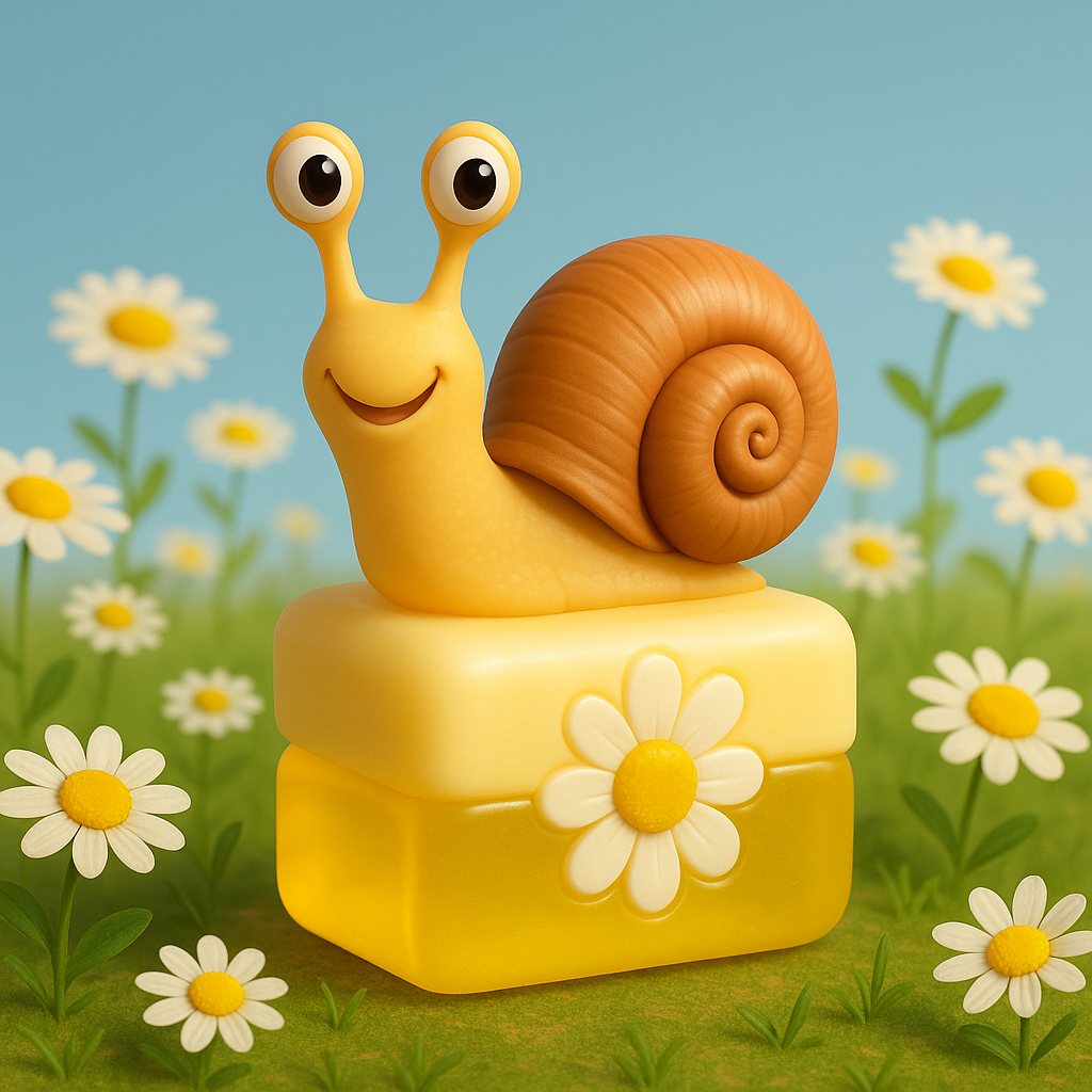 🐌🌼 صابون حلزون گل بابونه